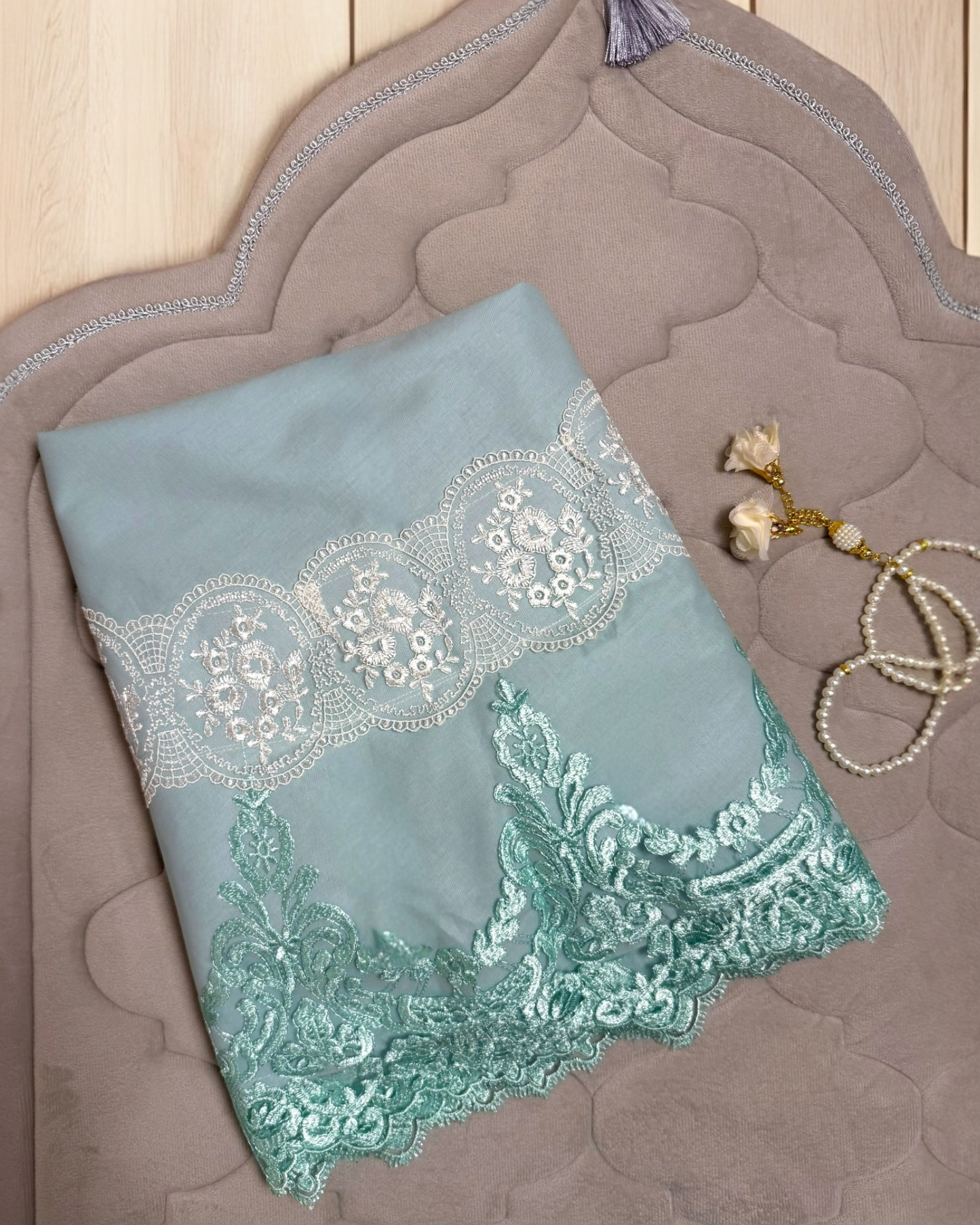 Beautiful blue Handmade Prayer Set Timeless Design
